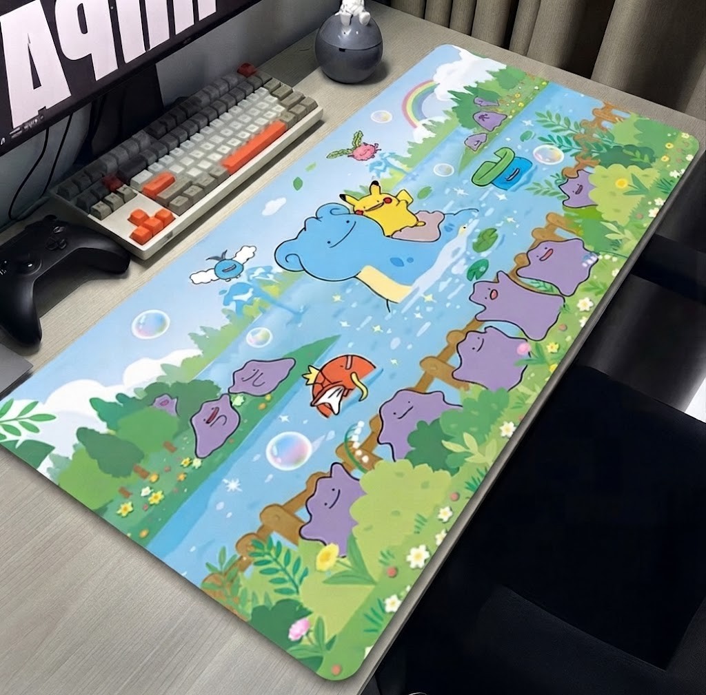 Pokemon Tcg Mousepad - Lapras,Pickachu,Ditto,Magik - 23.6x11.8