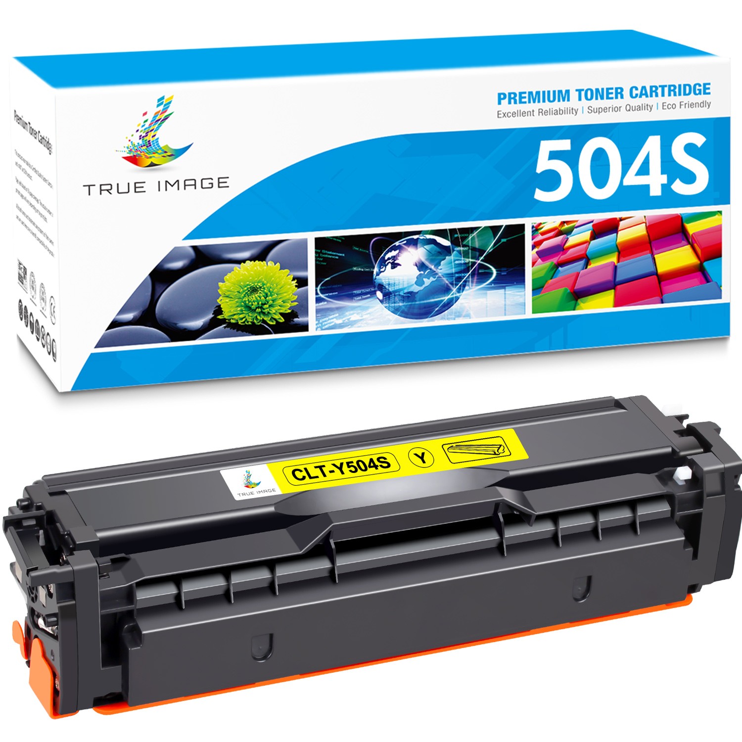CLT-Y504S Y504S Toner Cartridge For Samsung SL-C1810W CLP-415NW CLP-475NW - 1PK