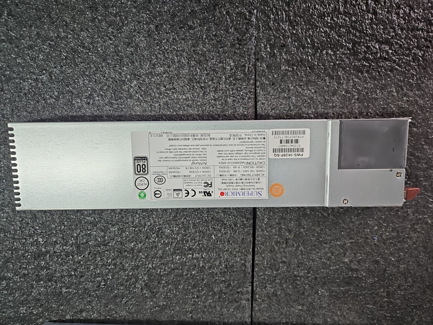 Supermicro PWS-1K28P-SQ 1280W 80+ Platinum Redundant Power Supply