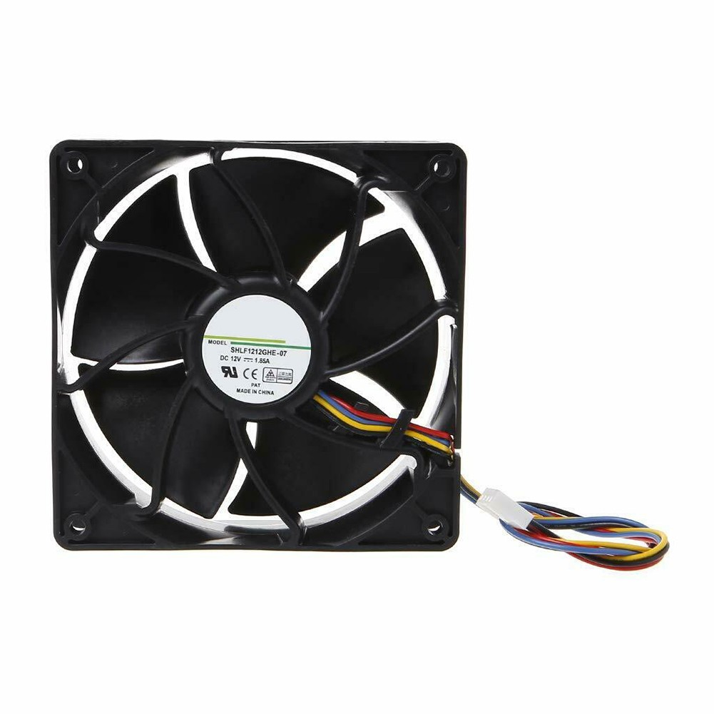 SHLF1212GHE-07 6500 RPM Fan For AntMiner D3 L3+ S9 T9 S15 T15 S17 T17 4pin