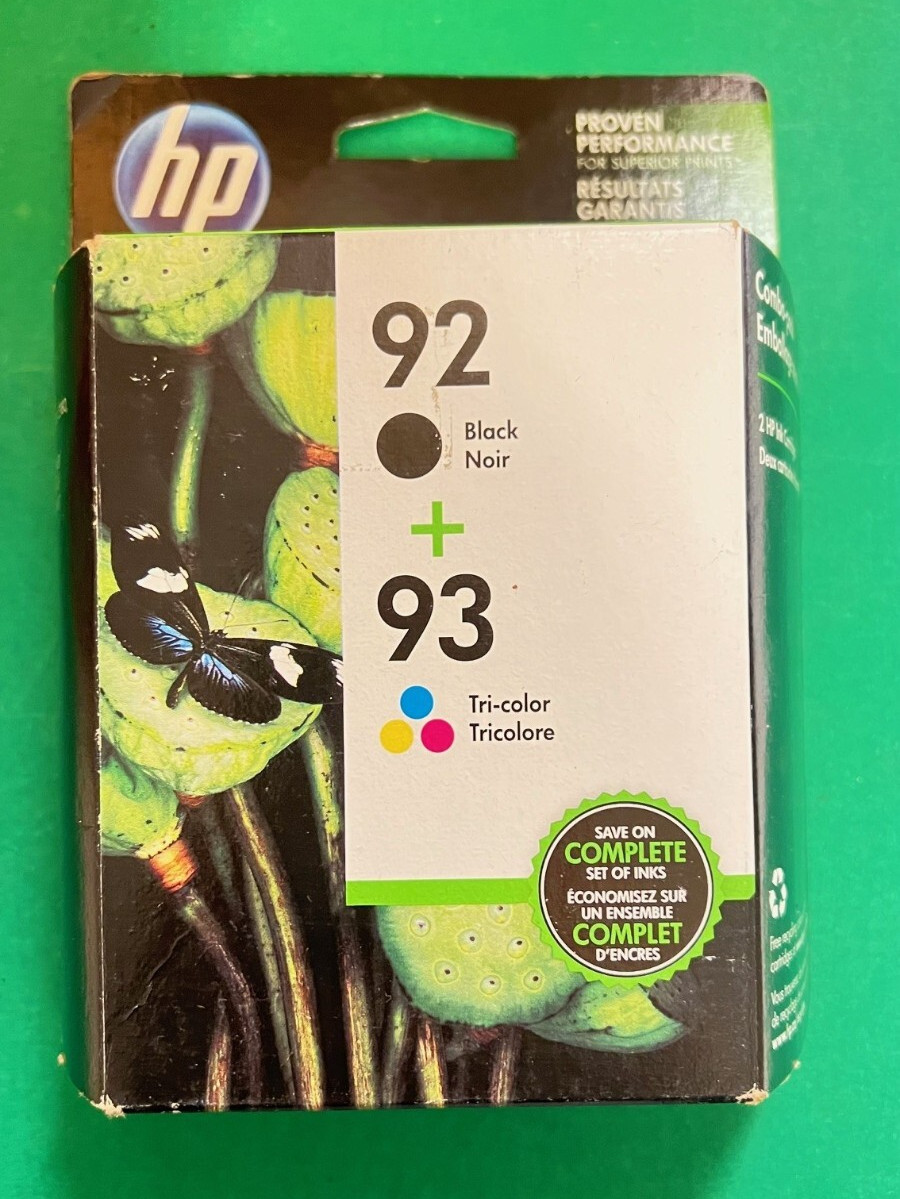 Genuine HP 92 93 Ink Cartridge Combo for HP6310 C3150 C3180 7850 Printer-OEM INK