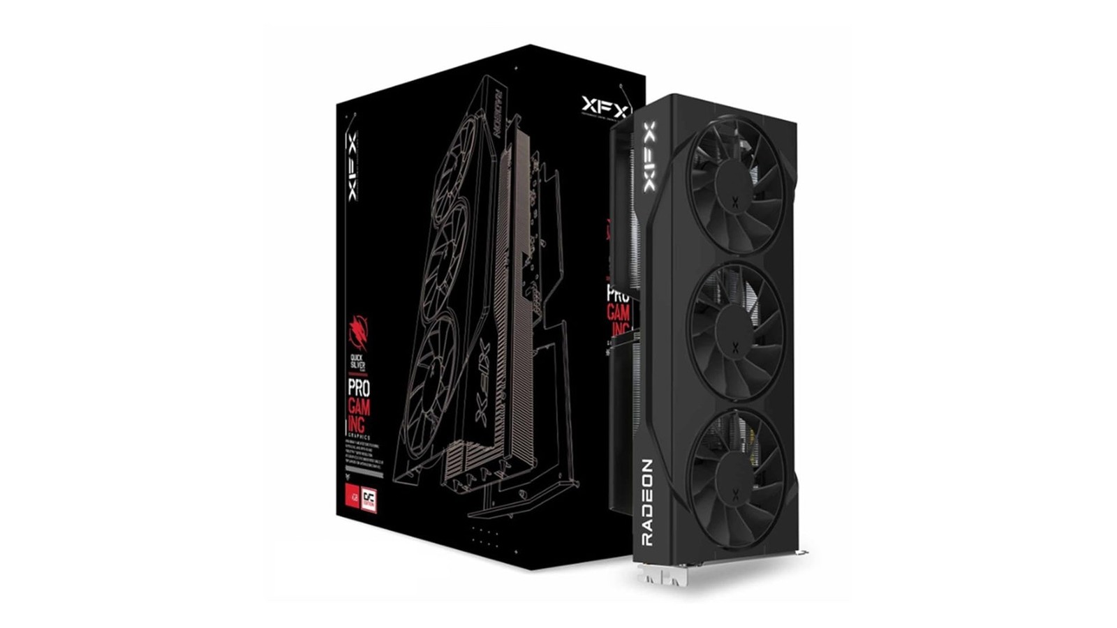 XFX Swift AMD Radeon RX 9060 XT OC Triple Fan Gaming Edition with 16GB GDDR6 ...
