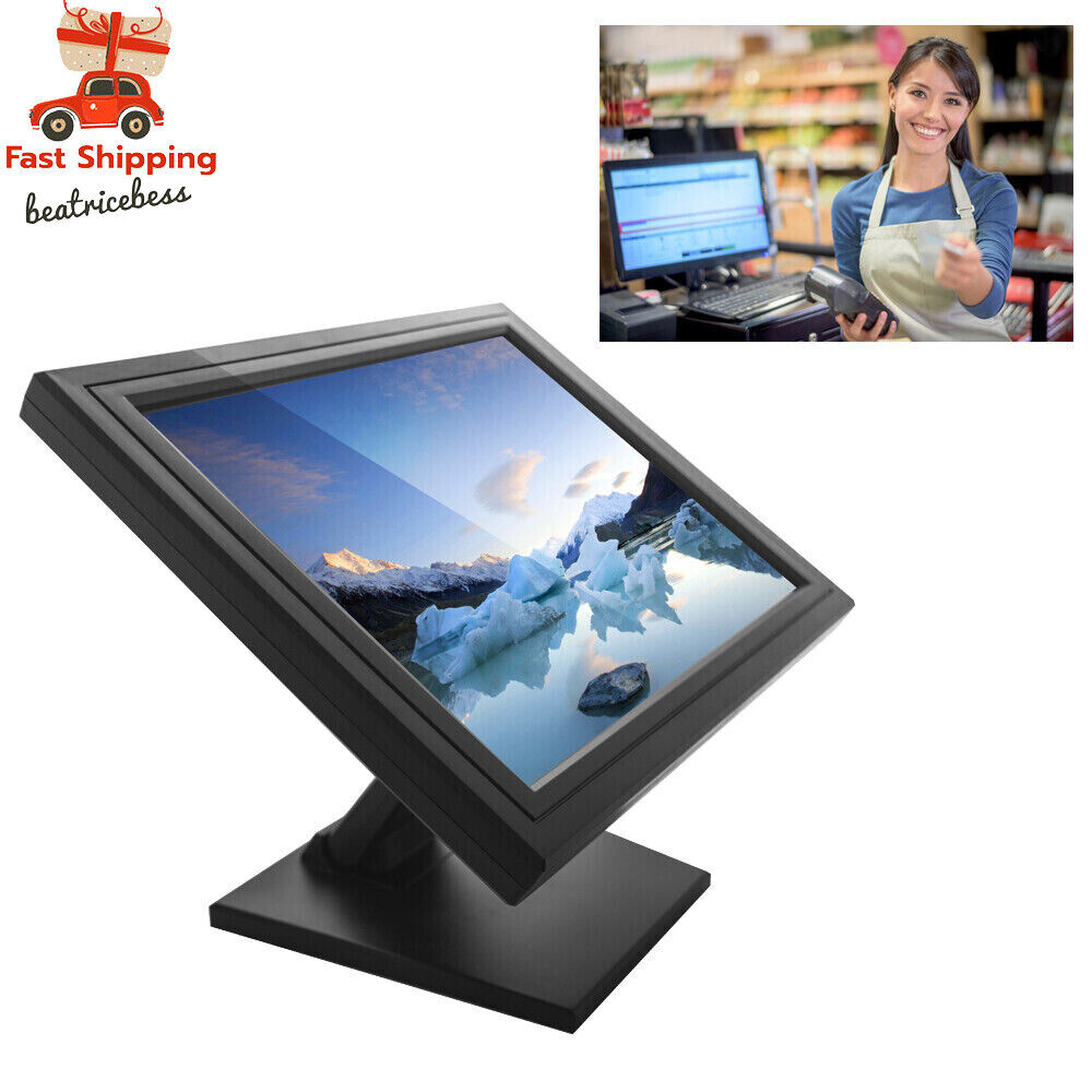 NEW 17 Inch Touch Screen POS LCD TouchScreen Monitor Retail Kiosk Restaurant Bar