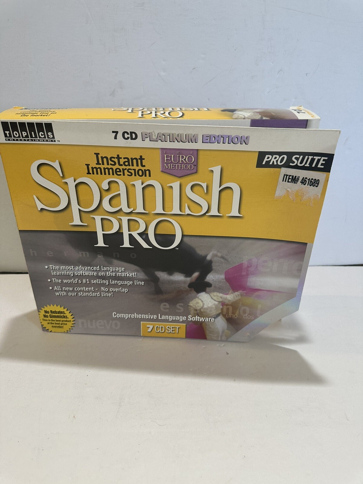 Euro Method Instant Immersion Spanish Language Course Deluxe Edition 7 CD Set