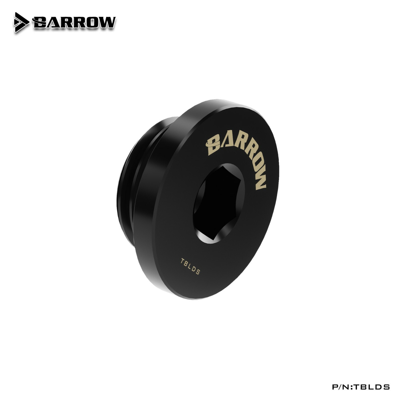Barrow G1/4" Thread Stop Plug Fitting Internal Hex Socket Black / White / Silver