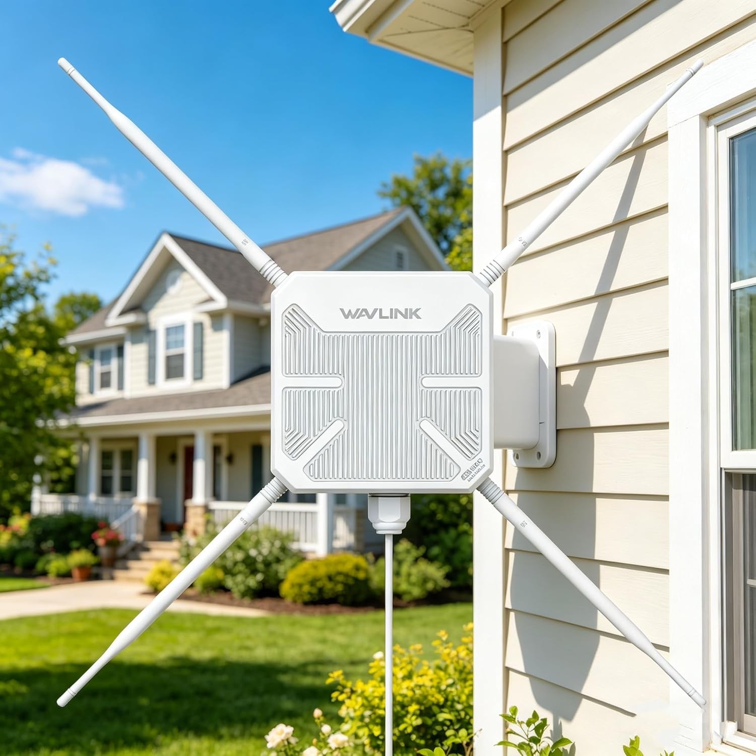 WiFi 7 Extender Long Range WiFi 6 Signal Booster Outdoor up to 300M for Yard/RV