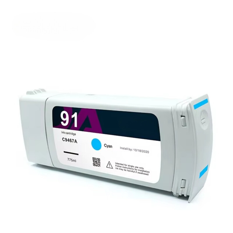 775ML For HP91 Compatible Ink Cartridge for HP DesignJet Z6100 Printer