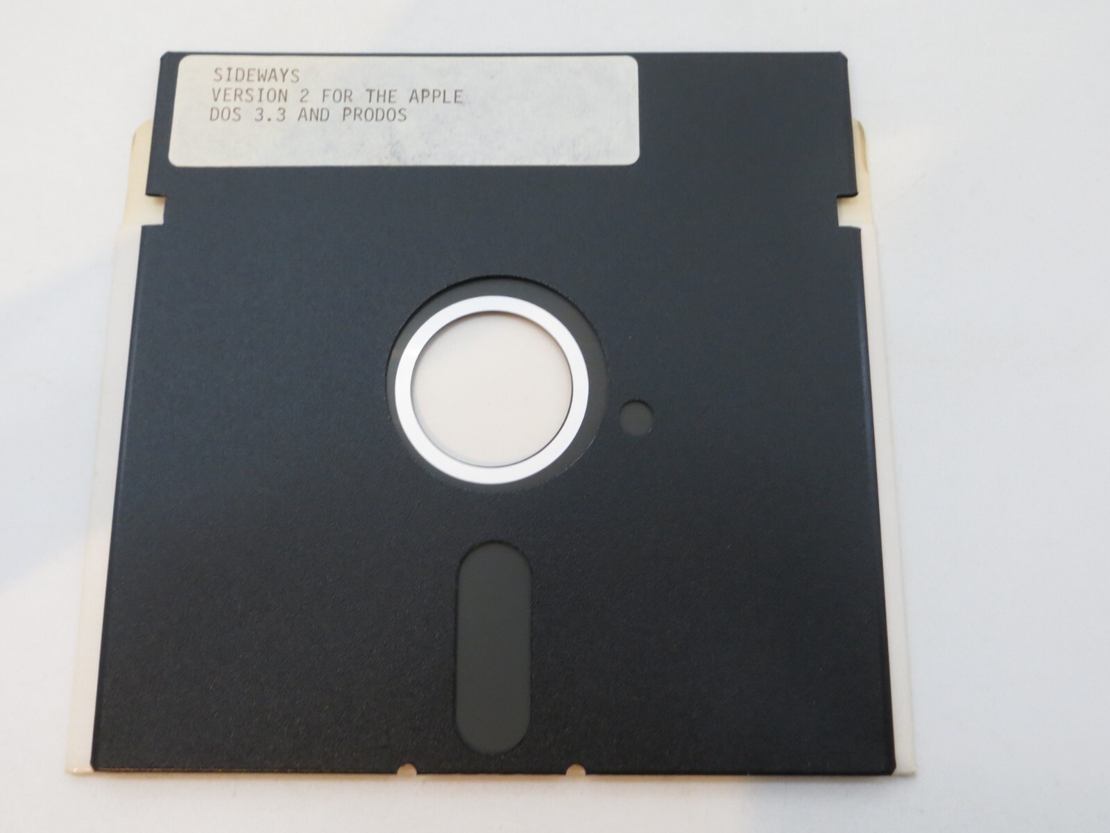 5.25" Floppy Disk SIDEWAYS Version 2 for the Apple DOS 3.3 and PRODOS computers