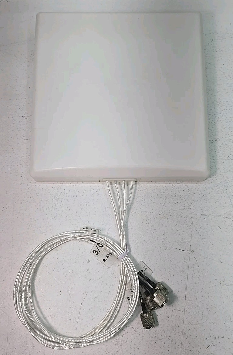 Terrawave M6040040P23602 2.4/5 GHz 4 dBi Dual Diversity Patch Antenna RPTNC