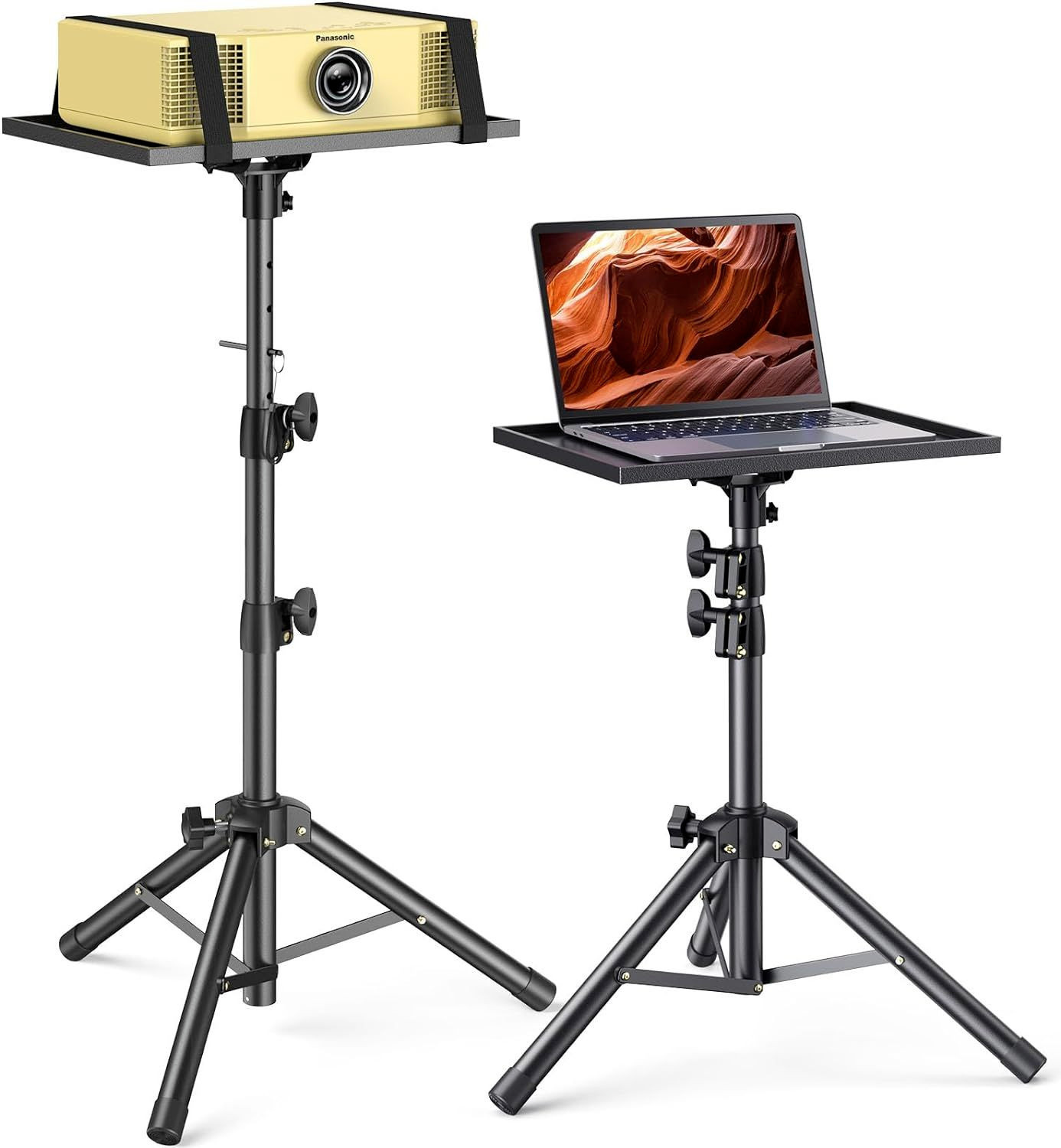 Amada Projector Tripod Stand - Model: AMPS02 26-51" Tall Foldable Laptop/Tablet