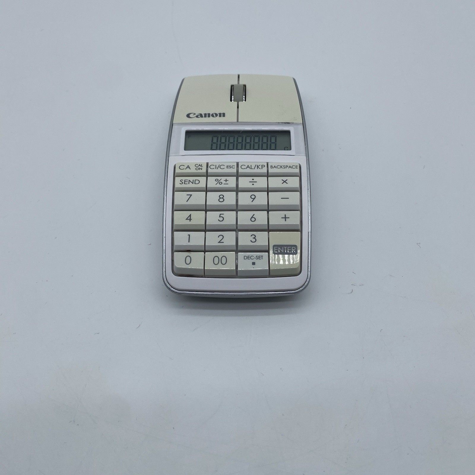 Canon Bluetooth 3-in-1 Wireless Mouse, Calculator, Keypad White X Mark 1 M
