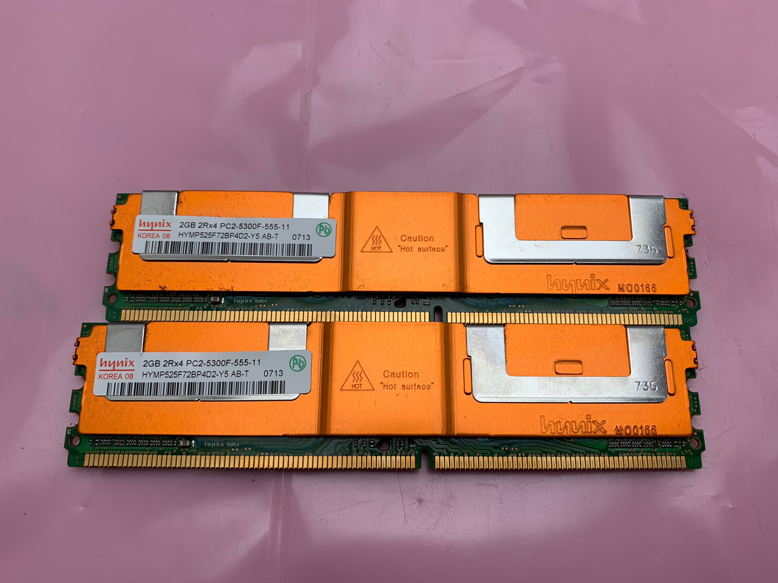 ✅ Hynix 4GB 2x2GB PC2-5300F Ram HYMP525F72BP4D2-Y5 Apple XServe Mac Pro  DDR2