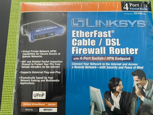 Linksys BEFSR41 Etherfast Cable/DSL Firewall Router  4-Port Switch/ VPN Endpoint