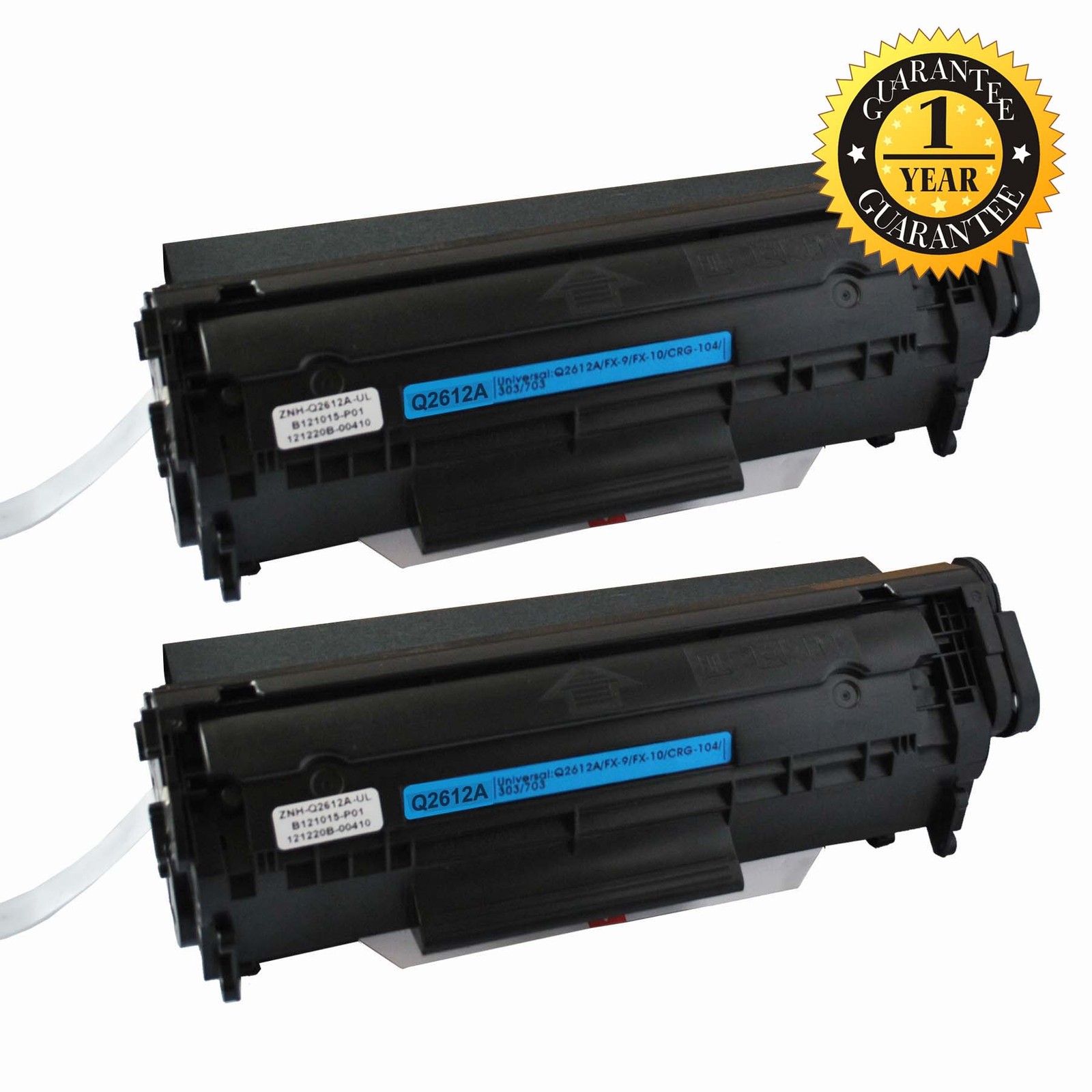 2 PK Q2612A Compatible Toner For 12A LaserJet 1010 1012 1015 1018 1020 1022 3015