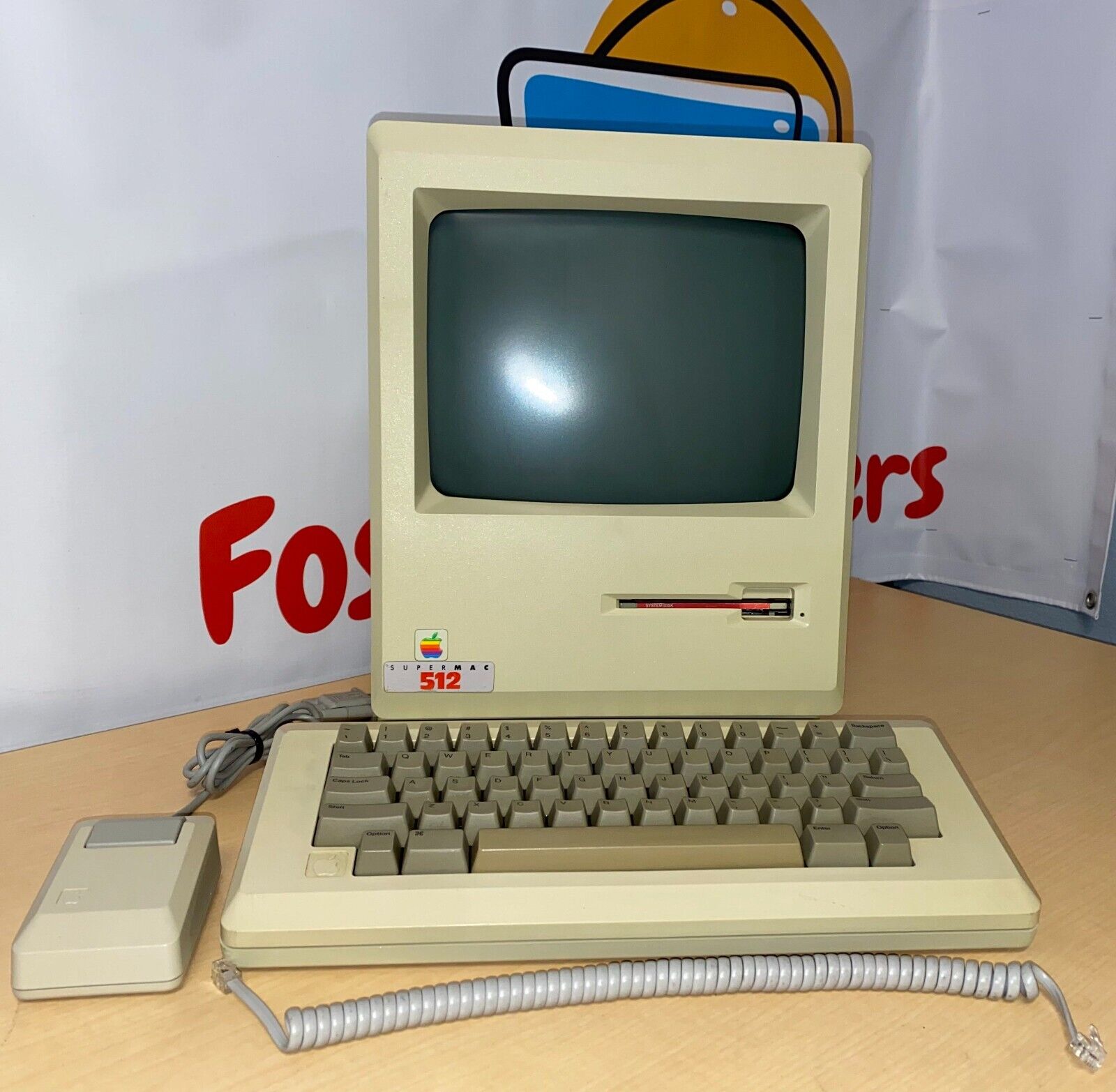 Apple Macintosh Mac M0001 Computer 1984 w/Keyboard M0110 Mouse M0100 & Bag