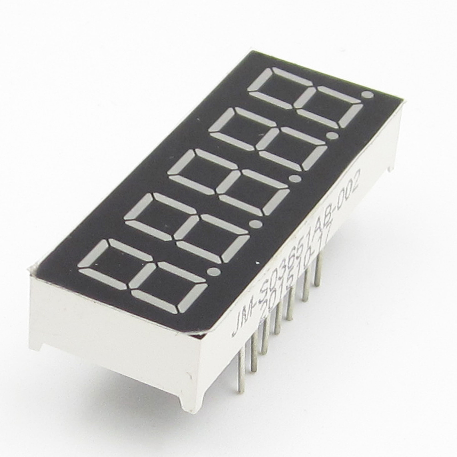 2PCS 0.36 inch 5 digit led display 7 seg segment Common Cathode Blue