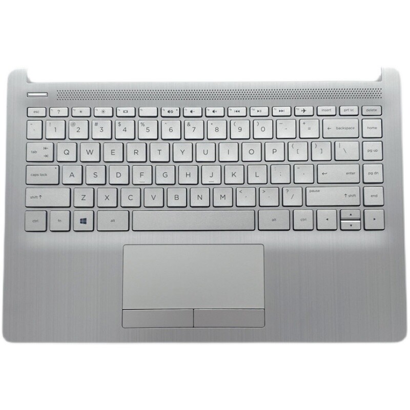 New For HP 14-CF 14-DK 14-CR Palmrest w/ Keyboard Touchpad Silver L48648-001