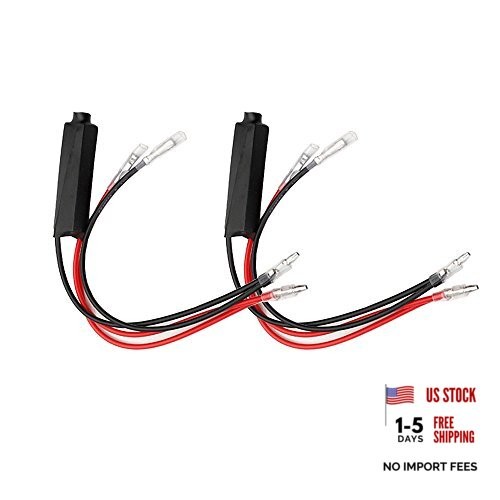 ESUPPORT 2 x Universal 12V Motorcycle Turn Signal LED Load Resistor Flash 2Pcs