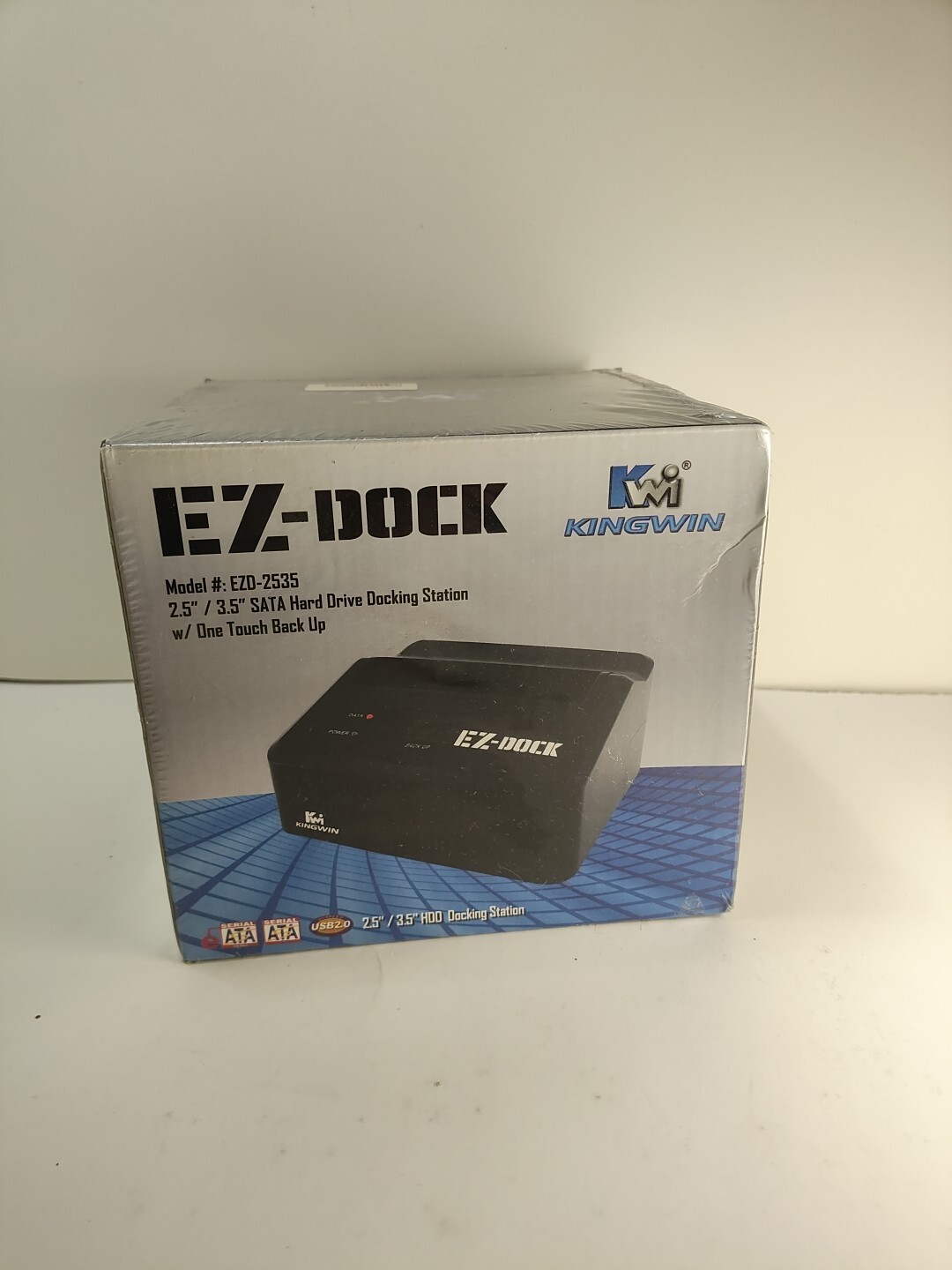 New Kingwin EZD-2535 EZ-Dock 2.5-Inch/3.5-Inch SATA Hard Drive Dock, Sealed