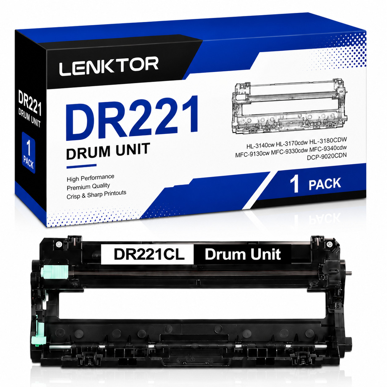 DR221CL 1BK Drum Unit for HL-3140CW 3150CDW 3170CDW 3180CDW MFC-9130CW 9330CDW