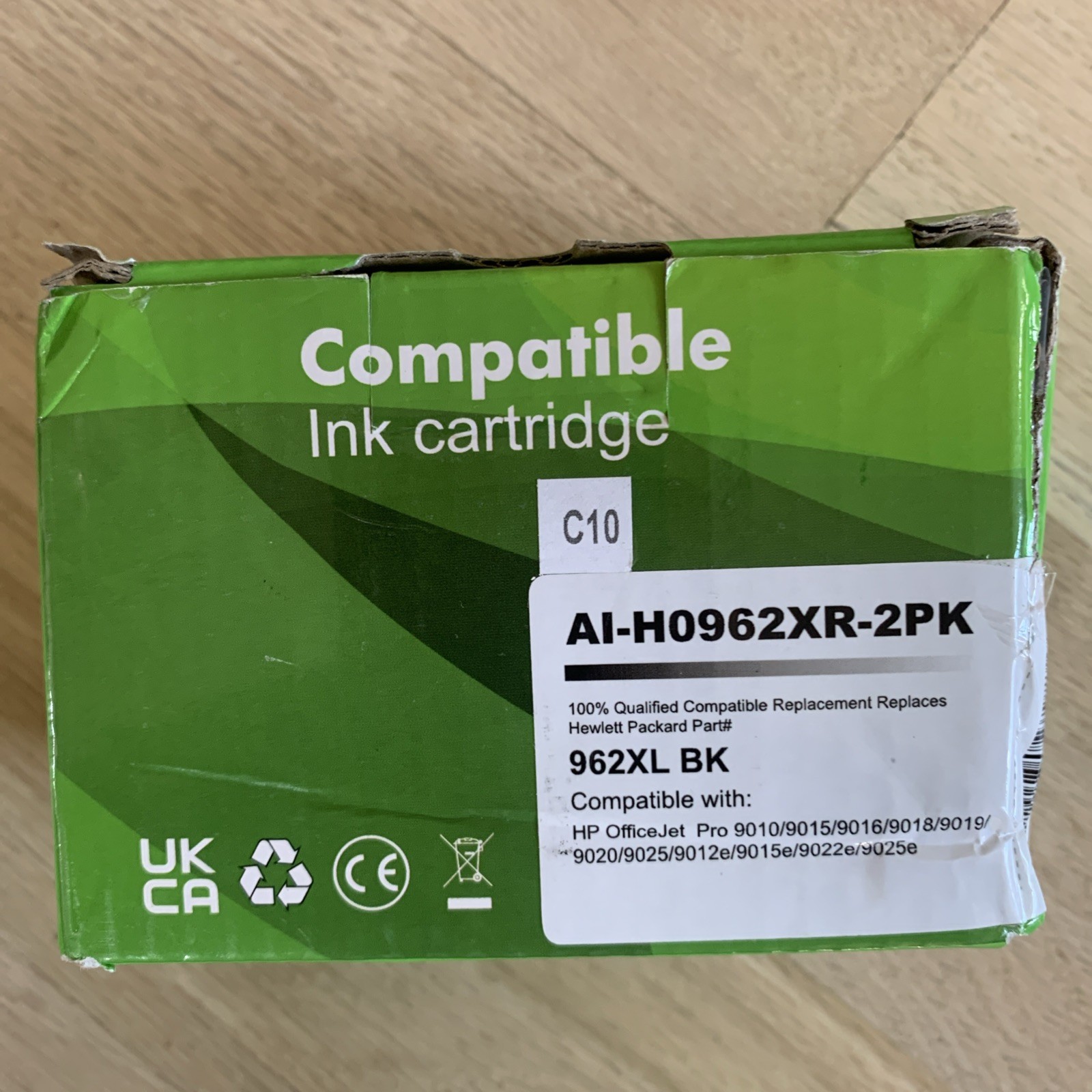 962XL Ink Printer Cartridge 2 Pack Black New In Box Wrapped