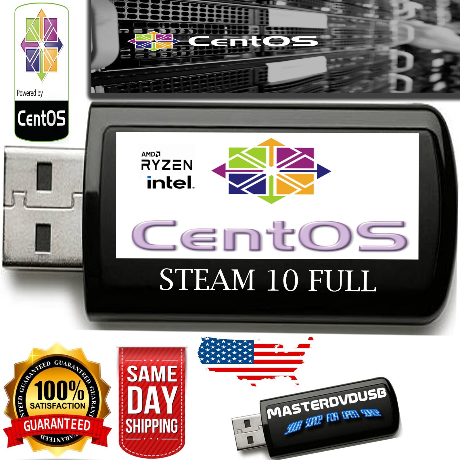 CentOS Stream 10 Bootable USB Live/Installer – Premium Metal USB  FAST SHIPPING