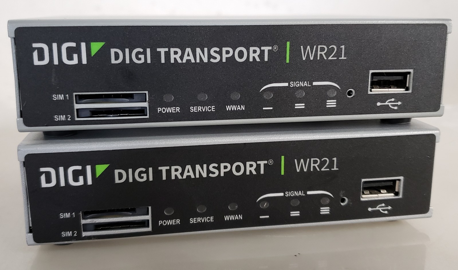 Pair of Digi Transport WR21 Router NO AC *UNIT ONLY*