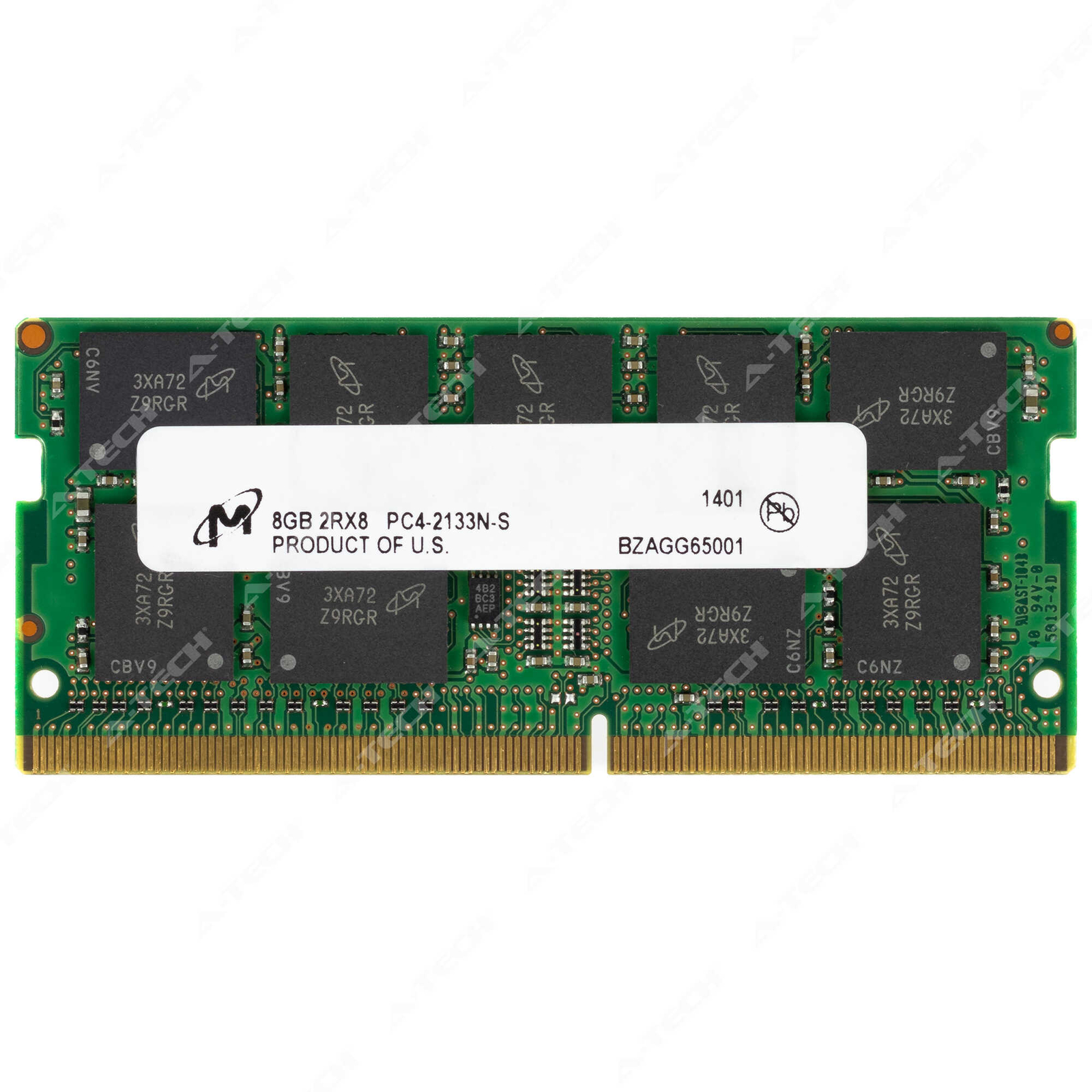 Micron 8GB DDR4-2133 ECC SODIMM MTA18ASF1G72HZ-2G1A1 Server Memory RAM