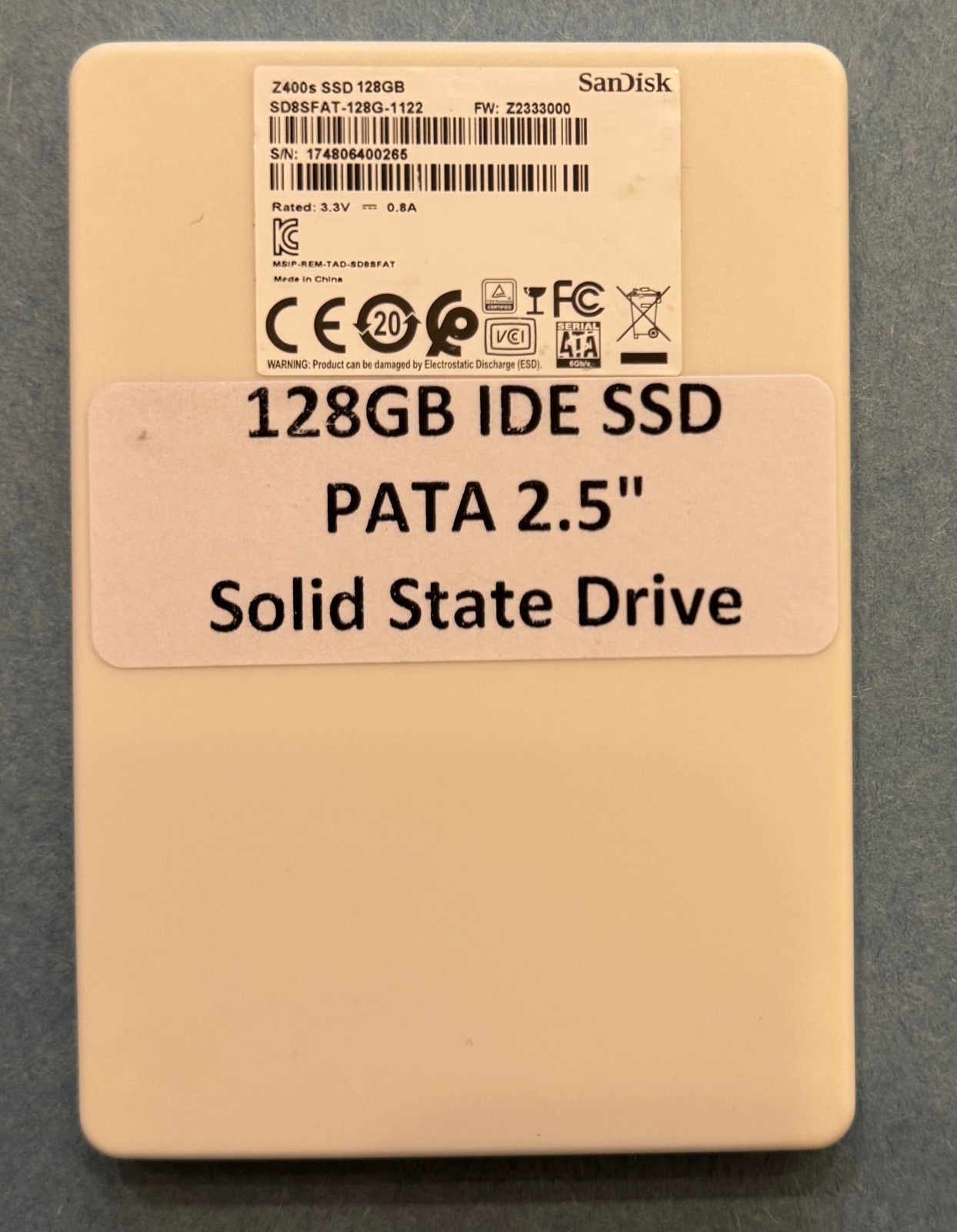 128GB 2.5” Internal IDE SSD 44-pin PATA Solid State Drive for Laptop 100% Health