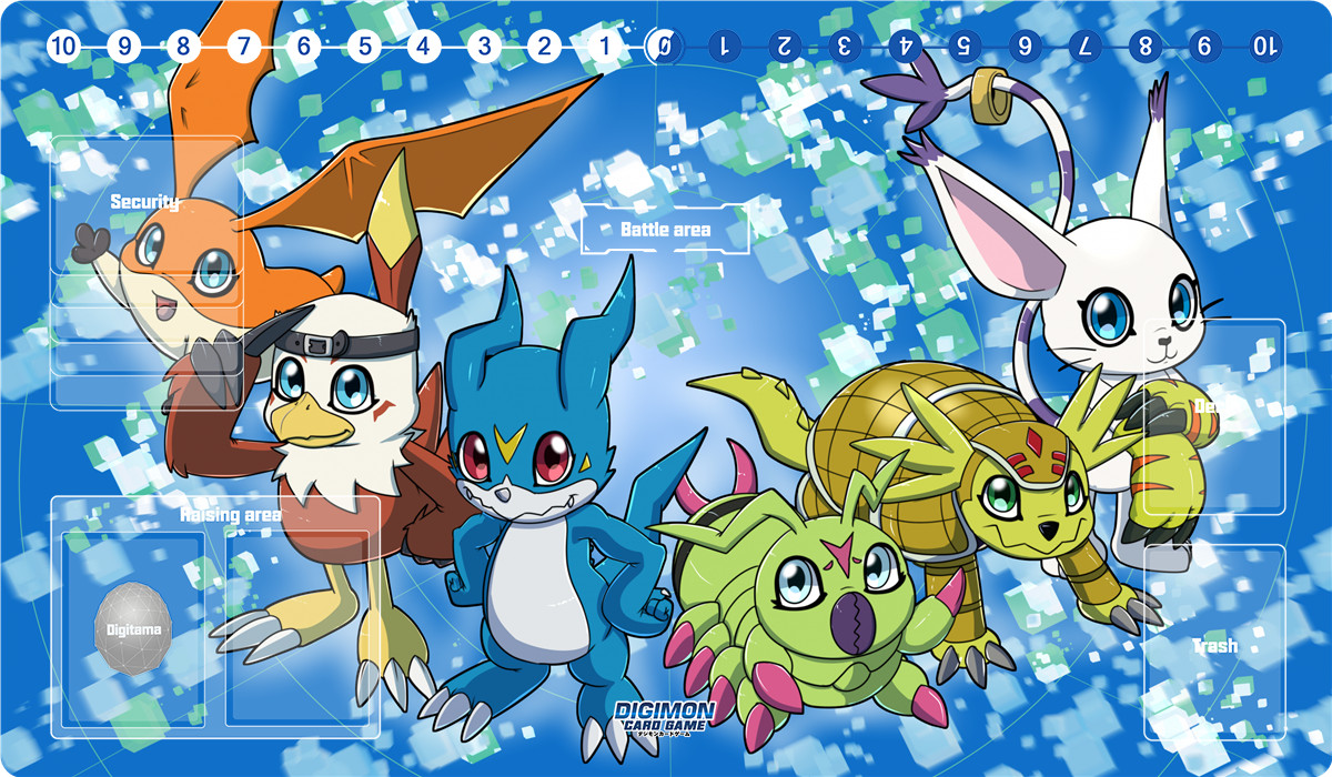 Digimon Adventure Table Duel Playmat TCG CCG Mouse Pad Trading Card Game Mat Bag