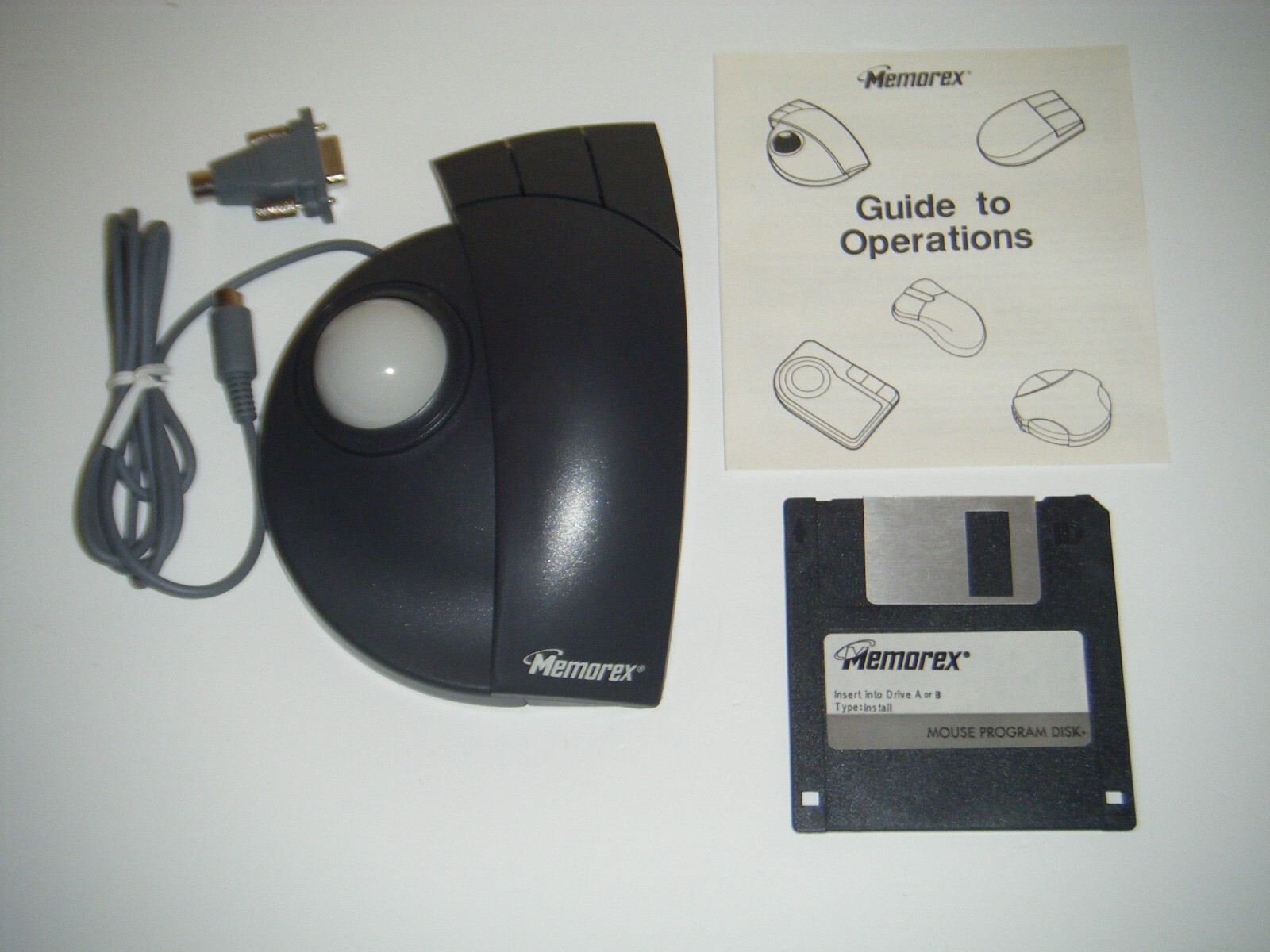 Memorex Model 3202-2314 Adjustable Trackball Mouse