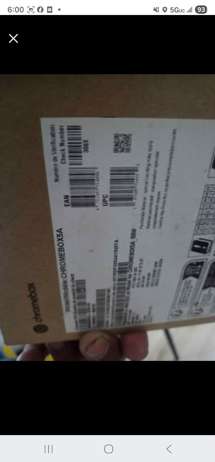 ASUS Chromebox 5a Desktop Mini PC CHROMEBOX5A (MPN CHROMEBOX5A) Black