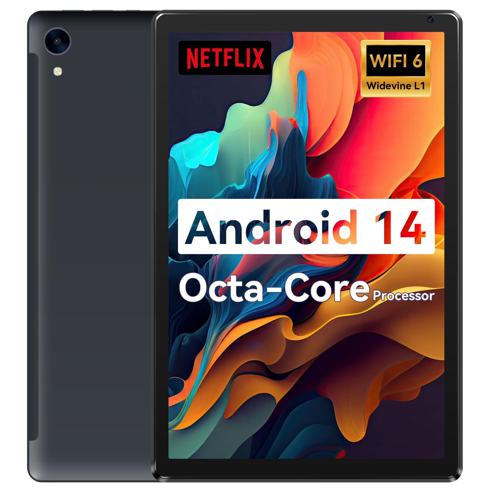 URAO 10 Inch Android Tablet 10GB RAM 128GB ROM WiFi 6 Octa Core Fast Charge