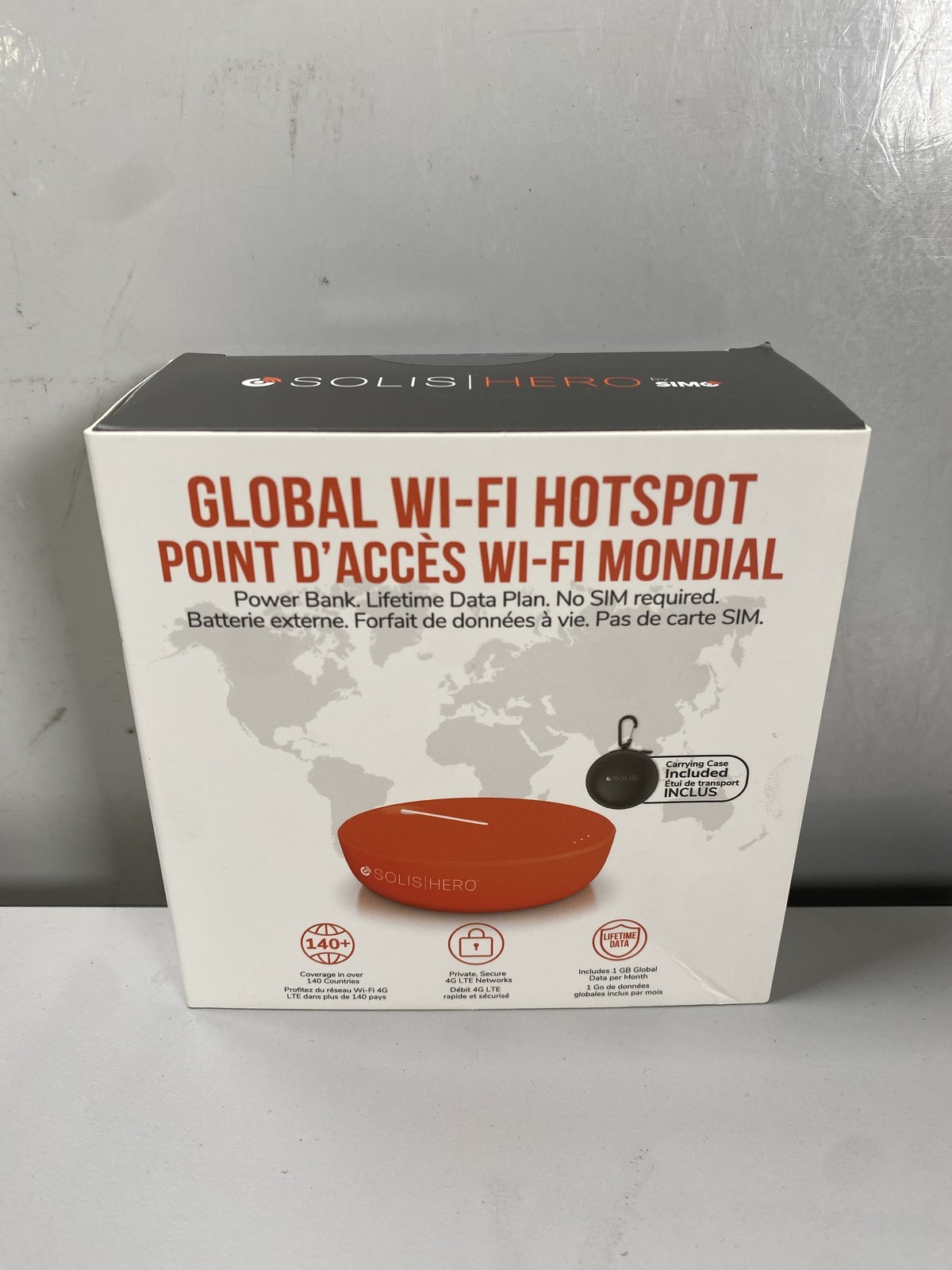 SIMO - Solis Hero Hotspot & Power Bank Multi-Carrier WiFi Device - Orange