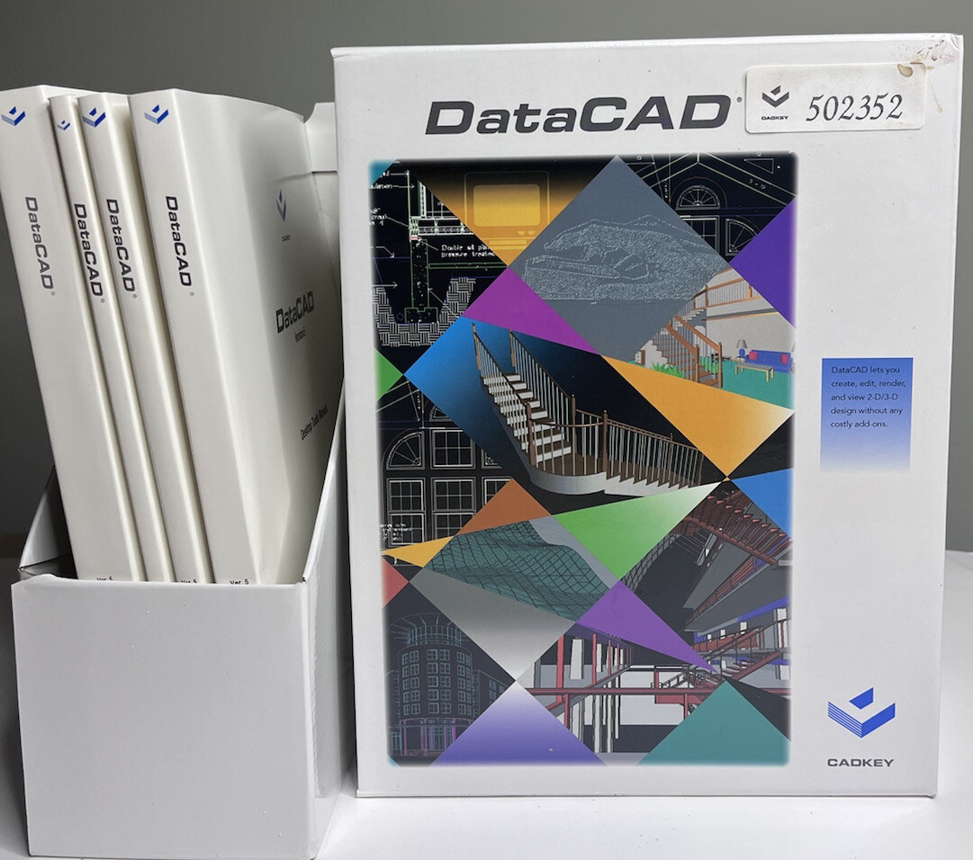 DataCAD Book Set Lot 4 Version 5 Manuals & Guides 1993