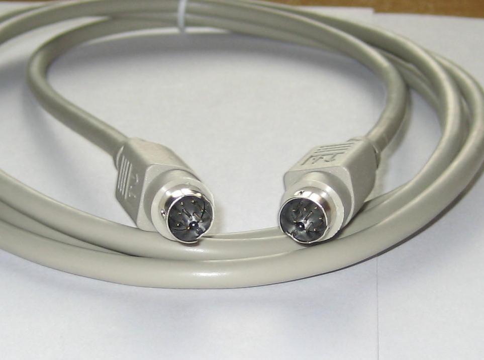 USA 2 Meter 6 ft Molded Mini Din Minidin 8 Pin Serial Crossover Cable Mac TX-RX 