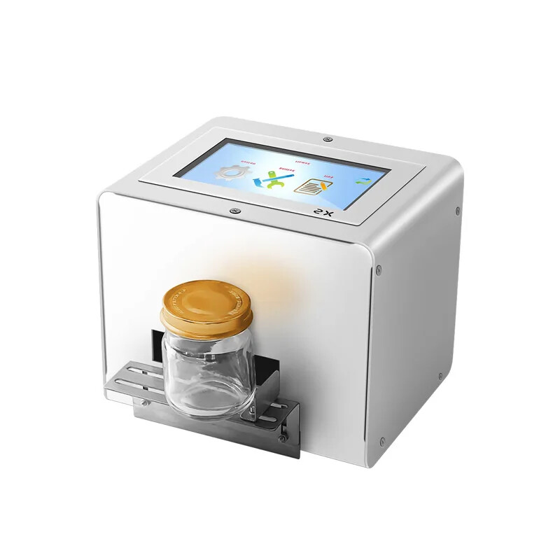 Portable desktop static inkjet printer date bottle cap small fast drying
