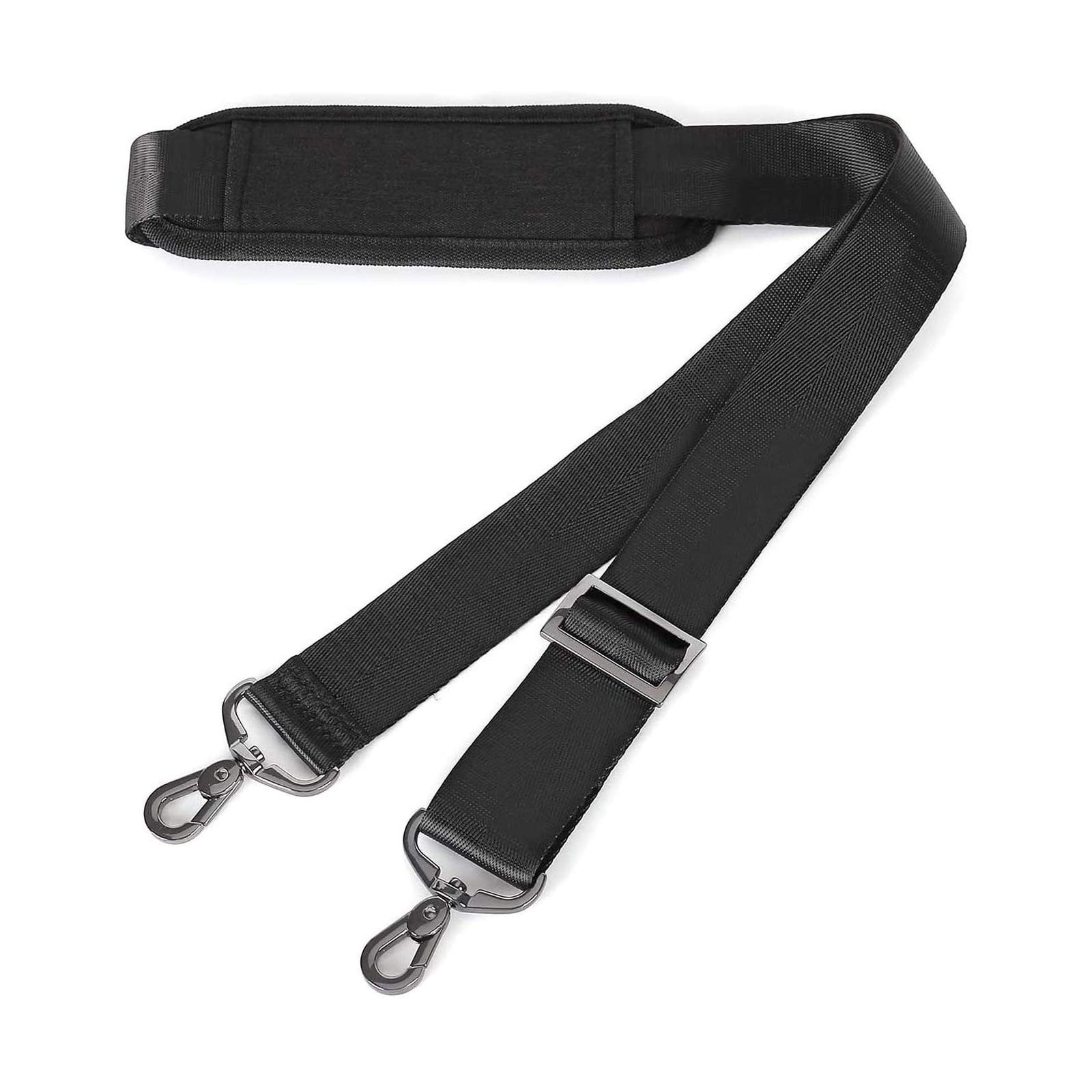 MOSISO 56" Adjustable Shoulder Strap Non-Slip Padded Replacement Strap Black