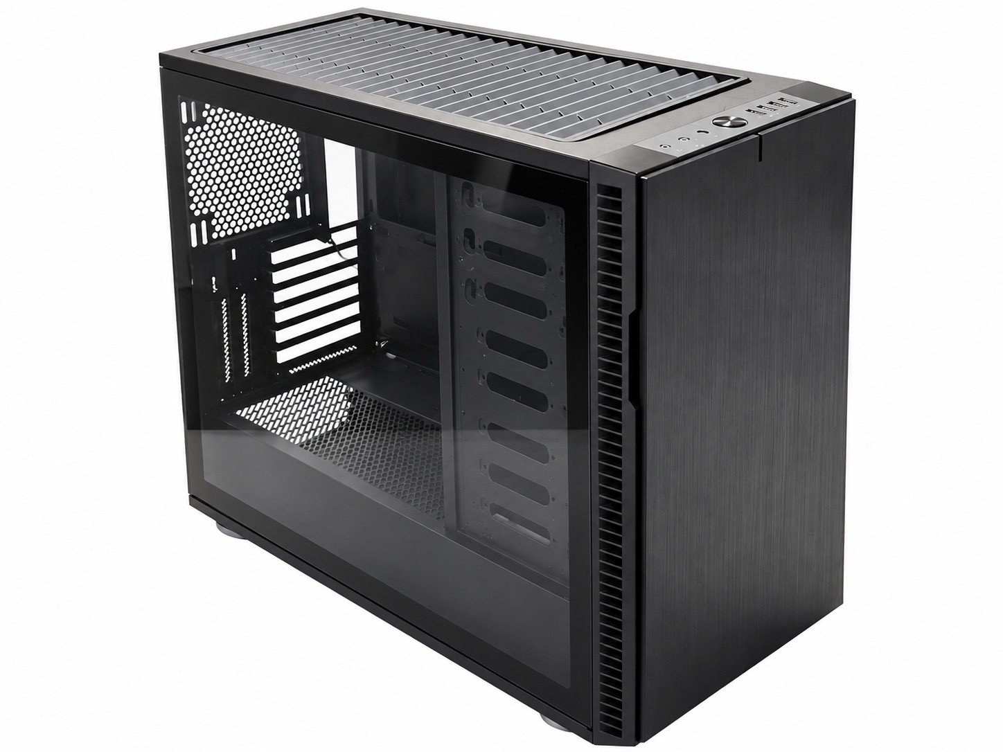 Fractal Design Define R6 Blackout TG ATX Mid Tower Case Tempered Glass Black