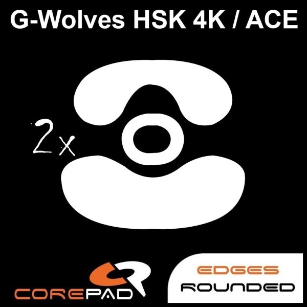 Corepad Skatez G-Wolves HSK PRO 4K ACE Replacement Mouse Feet Hyperglide Teflon