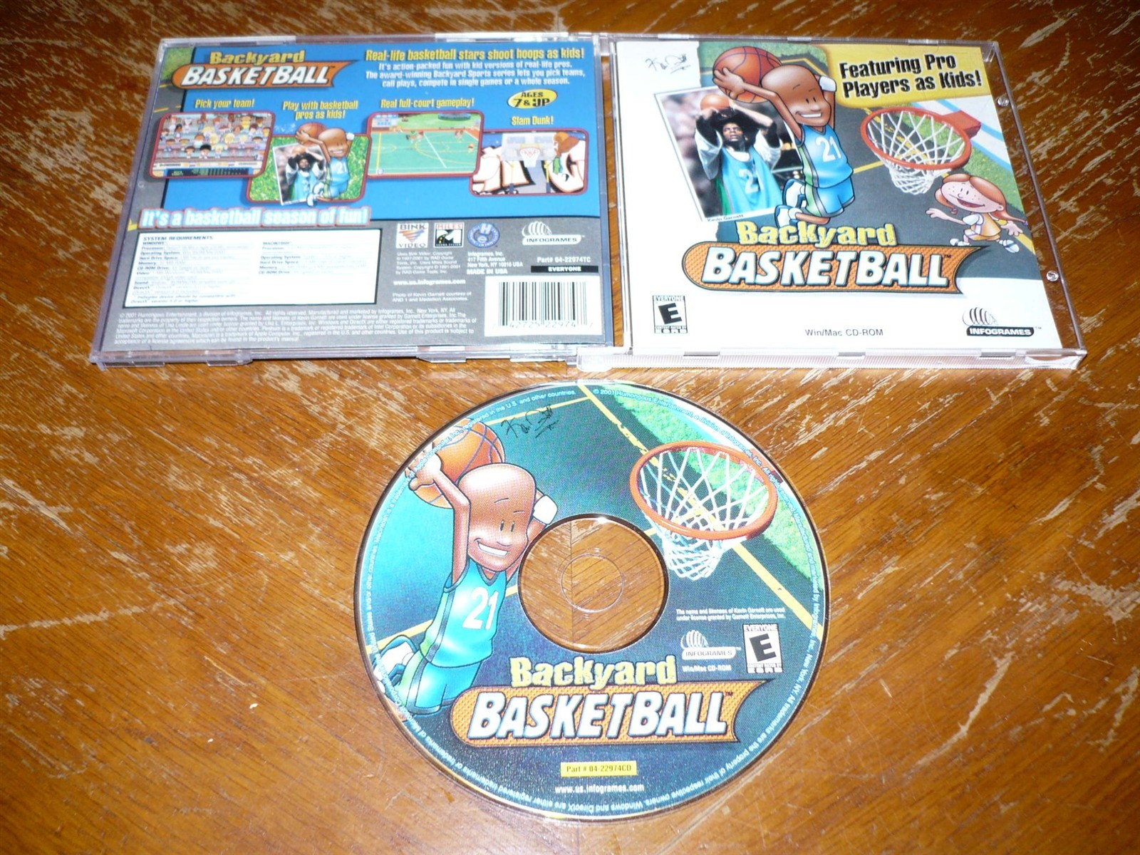 Backyard Basketball PC/Mac CD-ROM Infogrames HE 2001 for Windows 95/98/Me/2000