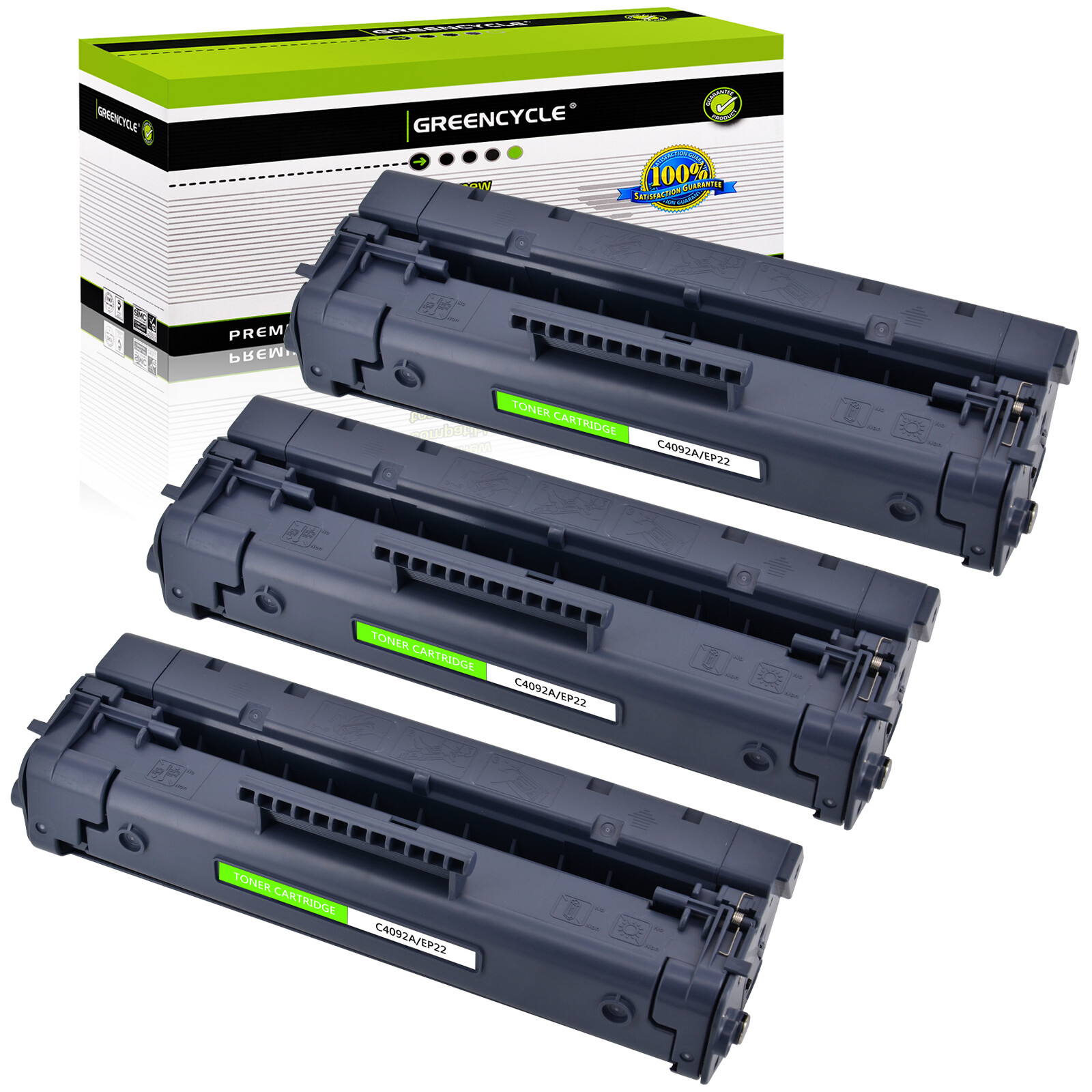 3PK C4092A laser Toner Compatible with HP Laserjet 1100se 1100xi 1100 3200 3200m