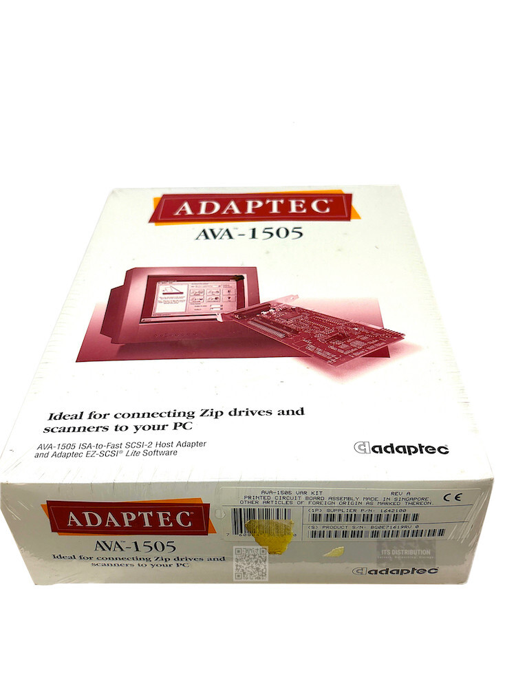 AVA-1505 I New Adaptec 16 Bit ISA to Fast SCSI-2 Host Adapter Controller 1642100