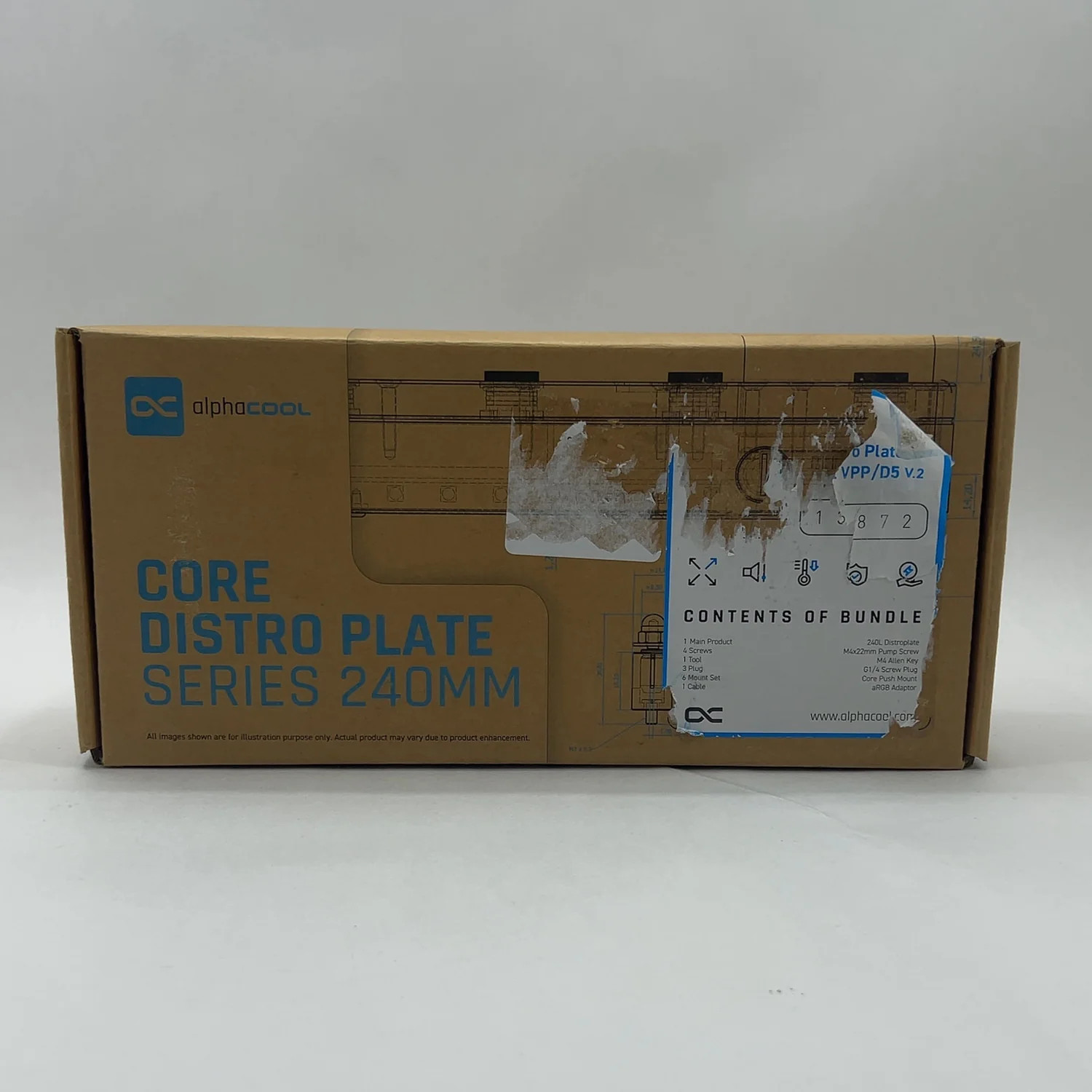 Alphacool Core Distro Plate Series 240MM Universal Distribution Plate