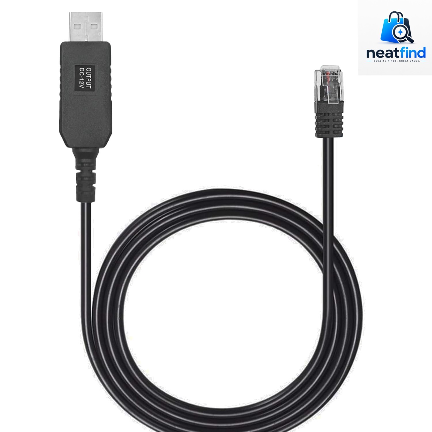 5 Feet USB to RJ11 Compatible Radar Detector Cable with Enhanced Safety Features