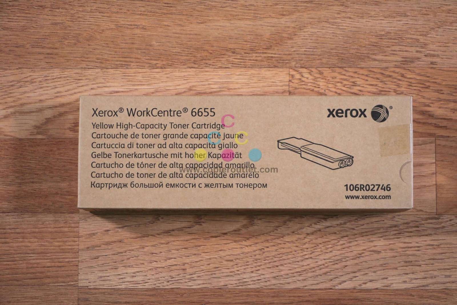 Genuine Xerox 106R02746 Yellow High Capacity Toner WorkCentre 6655 NO hologram