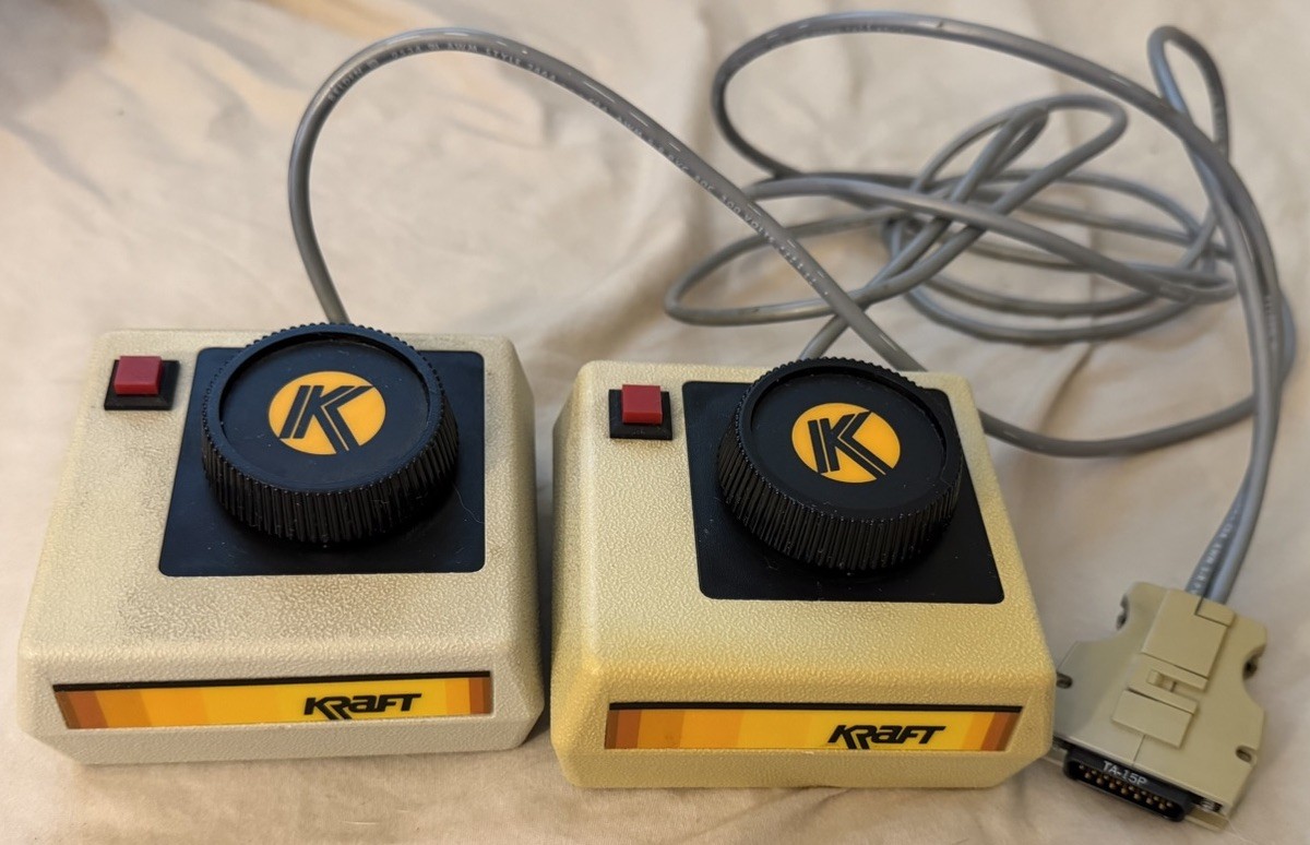 Vintage Kraft IBM PC Dual Paddles 820-005 KPP-01 I Rare