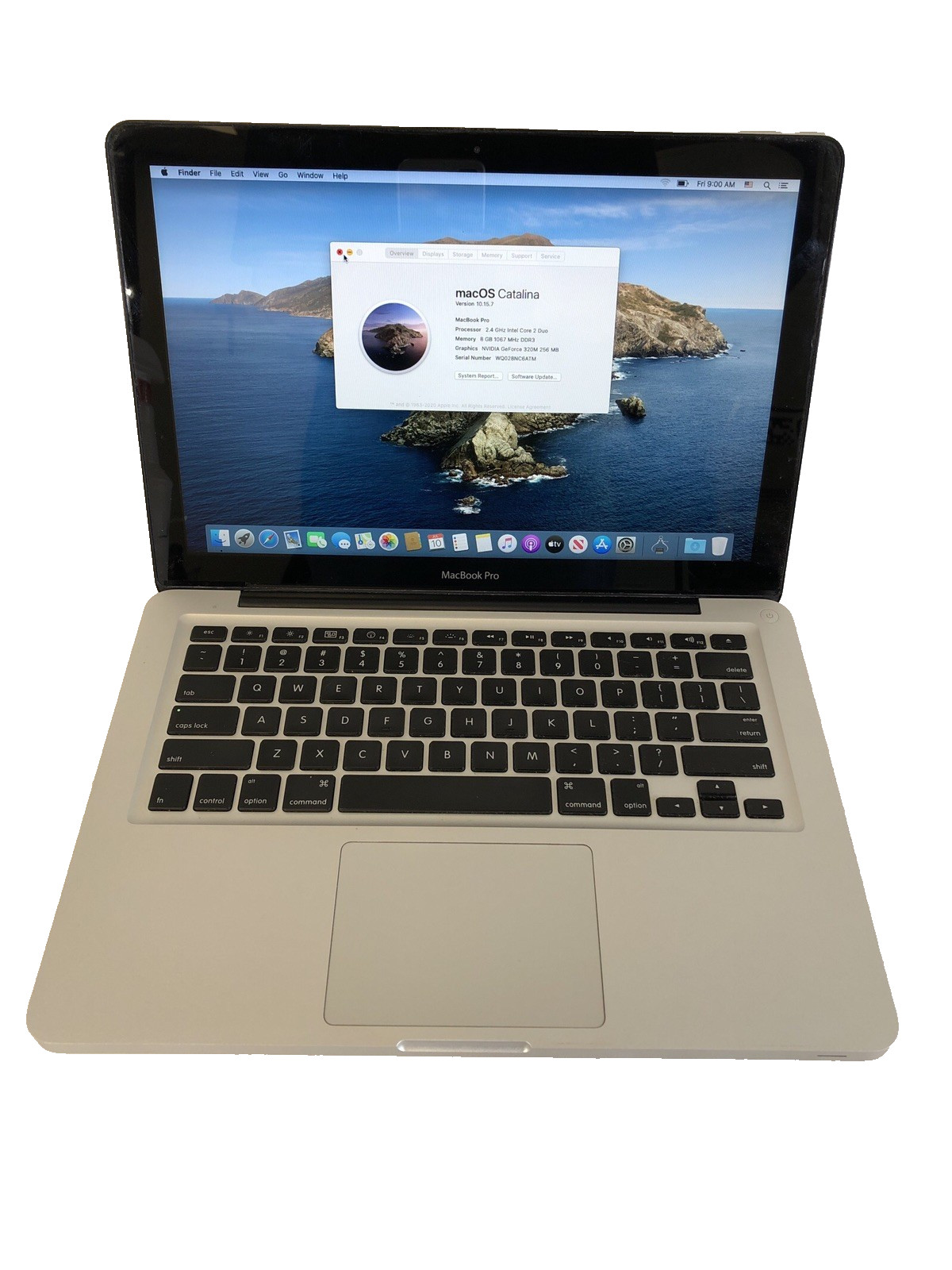 Apple A1278 Core 2 Duo 8 GB Ram 250 GB Hard Drive Catalina
