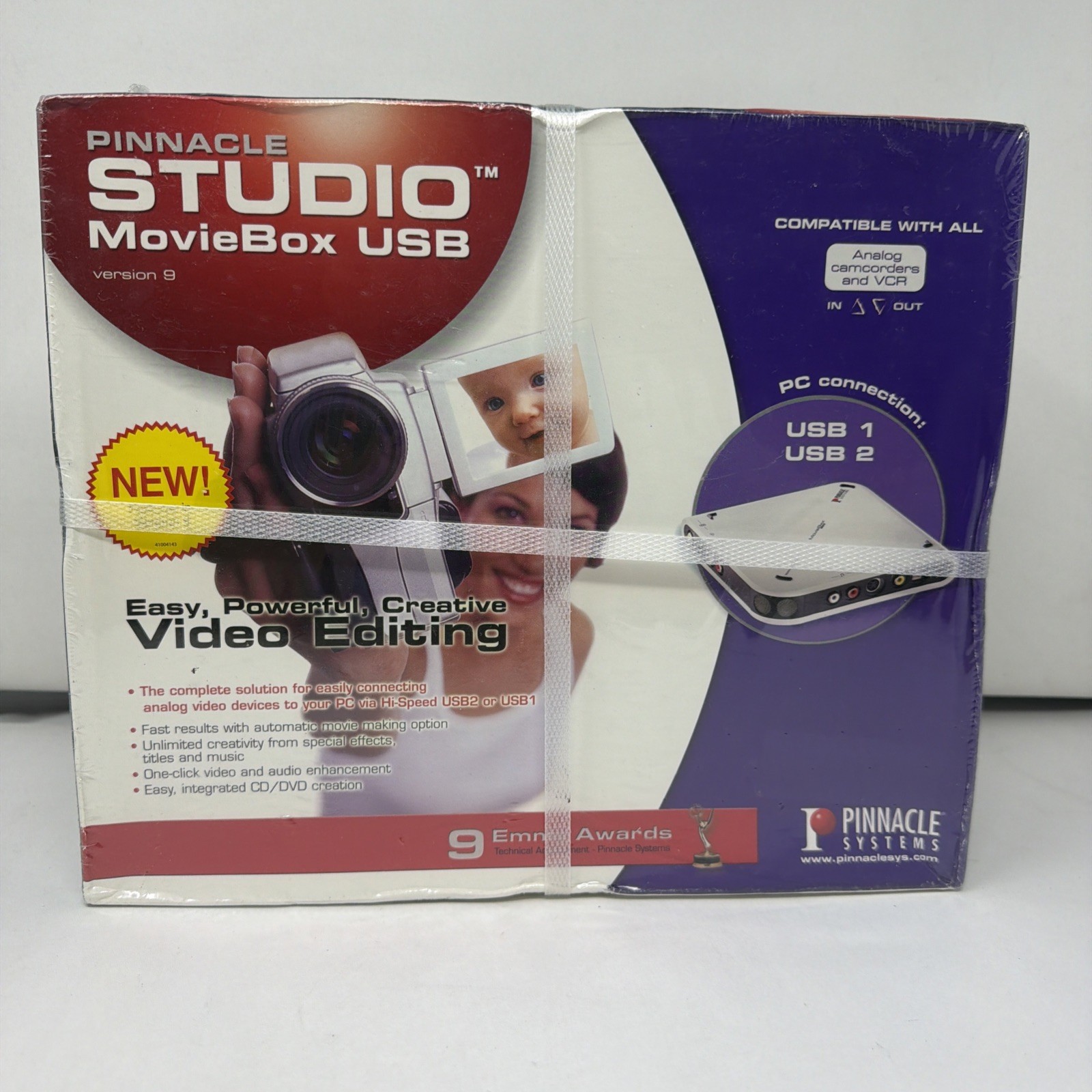 Pinnacle Studio MovieBox USB ver. 9 Video Editing (FACTORY SEALED)