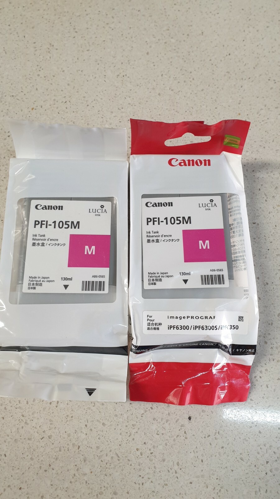 Genuine Canon PFI-105M Ink imagePROGRAF iPF6300 iPF6300s iPF6350 New Sealed